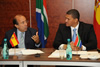 Deputy Minister Marius Fransman hosts the Secretary of State for Foreign Affairs of Spain, Mr Gonzalo de Benito Secades for Bilateral Consultations, Pretoria, South Africa, 11 July 2013.