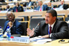 Deputy Minister Fransman delivers an Intervention during the second day of the Fifth Tokyo International Conference on African Development (TICAD-V) Ministerial Preparatory Meeting, Addis Ababa, Ethiopia, 16-17 March 2013.