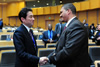 Deputy Minister Fransman has a Bilateral Meeting with Foreign Minister Fumio Kishida of Japan at the start of the second day the Fifth Tokyo International Conference on African Development (TICAD-V) Ministerial Preparatory Meeting, Addis Ababa, Ethiopia, 16-17 March 2013.