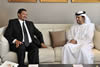 Deputy Minister Marius Fransman meets with the United Arab Emirates Under-Secretary of Foreign Affairs, Mr Abdullah Al Hamed in Abu Dhabi, United Arab Emirates, 3 March 2013.