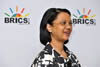 Minister of Agriculture, Forestry and Fisheries, Ms T Joemat-Pettersson addresses the community during the BRICS roadshow in Nelspruit, Mpumalanga Province, South Africa, 18 March 2013.