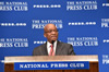 President Jacob Zuma delivers an address at the National Press Club, Washington DC, USA, 4 August 2014.