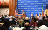 President Jacob Zuma delivers an address at the National Press Club, Washington DC, USA, 4 August 2014.
