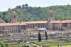 Arial view of former President of South Africa, Mr Nelson Mandela, is lying in state at the Union Buildings, Pretoria, South Africa.