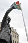 Unveiling of a statue of Former President Nelson Mandela in front of the South African Embassy in Washington DC, USA on 21 September 2013.