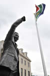 Unveiling of a statue of Former President Nelson Mandela in front of the South African Embassy in Washington DC, USA on 21 September 2013.