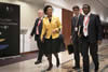 Minister Maite Nkoana-Mashabane arrives at the Fourth Africa-European Union (EU) Summit, Belgium, Brussels, 2-3 April 2014.