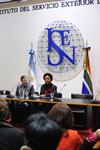 Minister Nkoana-Mashabane delivers a public lecture at the Institute for Foreign Service of the Argentine Foreign Ministry, Buenos Aires, Argentina, 1 August 2013.