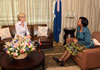 Minister Maite Nkoana-Mashabane and the Minister of Foreign Affairs of Australia, Julie Bishop during a tête-a-tête meeting, prior to the Bilateral Ccnsultations, Pretoria, South Africa, 11 September 2014.