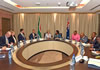 Bilateral Discussions between South Africa and Australia are held at the O R Tambo Building of the Department of International Relations and Cooperation, Pretoria, South Africa, 11 September 2014.