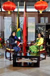 Minister Maite Nkoana-Mashabane was hosted by Leanne Manas of SABC 2 Morning Live. SABC 2 Morning Live broadcasted from the Embassy of the People's Republic of China, Pretoria, South Africa, 29 August 2014.
