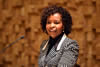 Minister Maite Nkoana-Mashabane during a public lecture on South Africa’s tenure as the BRICS Chair, Pretoria, South Africa, 1 August 2014.
