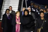 President Michelle Bachelet Jeria of the Republic of Chile arrives in South Africa. She is received by Minister Maite Nkoana-Mashabane and Minister Bathabile Dlamini of the Department of Social Development, Pretoria, South Africa, 8 August 2014.