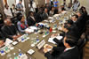 Minister Maite Nkoana-Mashabane meets with her Chinese counterpart, Minister Yang Jiechi, at the Taj Hotel, Cape Town, South Africa, 18 February 2013.