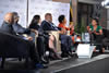 Minister Maite Nkoana-Mashabane during an E-TV Sunrise Event focussing on the Heads of Mission Conference held at the O R Tambo Building. Panel Members - left to right: Ambassador Nkosi (SA Ambassador to Brussels EU), High Commissioner Charles Nqakula (SA High Commissioner to Mozambique), Ambassador Ruby Marks (SA Ambassador to Thailand); and Ambassador Kingsley Mamabolo (SA Ambassador to the UN), Pretoria, South Africa, 11 April 2013.