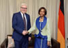 Minister Maite Nkoana-Mashabane with the Federal Minister of Foreign Affairs of Germany, Dr Frank-Walter Steinmeier, at the Eighth Session of the South Africa-Germany Bi-National Commission (BNC) in Pretoria, South Africa, 21 November 2014.