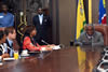 Courtesy call on President Hifikepunye Pohamba of Namibia by Minister Maite Nkoana-Mashabane and Deputy Minister Luwellyn Landers, State House, Windhoek, Namibia, 10 November 2014.