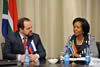 Minister Maite Nkoana-Mashabane meets with Minister Donskoy from the Russian Federation, OR Tambo Building, Pretoria, South Africa, 3 February 2013.