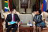 Minister Maite Nkoana-Mashabane meets with Russian Minister of Natural Resources, Mr Sergey Donskoy, Pretoria, South Africa, 12 June 2014.