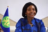 Minister Maite Nkoana-Mashabane; the SADC Executive Secretary, Dr. Stergomena Lawrence Tax; and Deputy Minister Nomaindiya Mfeketo during the Launch of the SADC Observer Mission to Botswana, in Gaborone, Botswana, 9-10 October 2014.