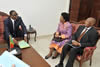 Minister Maite Nkoana-Mashabane meets with Foreign Minister Mankeur Ndiaye of Senegal, Republic of Senegal, 13 March 2013.