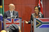 Minister of International Relations and Cooperation, Ms Maite Nkoana-Mashabane, meets with Mr William Hague, Secretary of State for Foreign and Commonwealth Affairs of the United Kingdom in Cape Town, South Africa, 09-10 September 2013.
