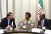 Deputy Minister Nomaindiya Mfeketo co-chairs the Fifth Meeting of the South Africa - Iran Deputy Ministerial Working Group with her counterpart, Deputy Minister of Foreign Affairs of the Islamic Republic of Iran, Dr Hossein Amir Abdollahian. The Deputy Minister of Health, Dr Joseph Phaahla, is also present, Pretoria, South Africa, 8-9 September 2014.