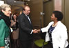 Deputy Minister Nomaindiya Mfeketo holds bilateral discussions with the Parliamentary Under Secretary of State for Foreign and Commonwealth Affairs of the United Kingdom, Rt Hon James Duddridge, Pretoria, South Africa, 10 September 2014.
