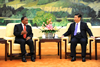 Deputy President Motlanthe pays a Courtesy Call on President Xi Jinping while on a Working Visit to Beijing, People's Republic of China, 28 October 2013.
