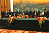 Minister of Public Service and Administration, Ms Sisulu and Minister and Minister of Supervision, Mr Huang Shuxian, sign an MOU in the field of Public Administration in Beijing, People's Republic of China, 28 October 2013.