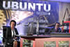 Minister Maite Nkoana-Mashabane launches Ubuntu Radio, with her is Deputy Director General of Public Diplomacy of the Department of International Relations and Cooperation (DIRCO), Mr Clayson Monyela, Pretoria, South Africa, 17 October 2013.