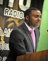 Deputy Director General of Public Diplomacy, Department of International Relations and Cooperation (DIRCO), Mr Clayson Monyela, briefs the media on the launch of Ubuntu Radio, Pretoria, South Africa, 17 October 2013.