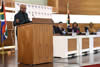 President Jacob Zuma addresses the Heads of Missions Conference at the Department of International Relations and Cooperation Head Quarters, Pretoria, South Africa, 31 August 2014. 