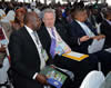 South African Minister of Finance, Mr Nhlanhla Musa Nene; Minister of Trade and Industry, Rob Davies; and Minister of State Security, David Mahlobo, during the 34th Ordinary Summit of Southern African Development Community (SADC) Heads of State and Government, Victoria Falls, Republic of Zimbabwe, 17-18 August 2014.