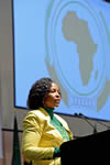 Minister Maite Nkoana-Mashabane welcomes all the delegates at the Twenty Seventh (27th) Ordinary Session of the Executive Council, Sandton, Johannesburg, South Africa, 11 June 2015.