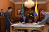 Deputy Minister Luwellyn Landers meets and signs a MOU in Political Cooperation with the Deputy Minister of Foreign Affairs of Colombia, Ms Patti Londono Jaramillo, Bogota, Colombia, 9 March 2015.