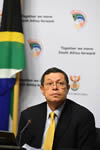 Deputy Minister Luwellyn Landers addresses the media on international developments, Imbizo Media Centre, Cape Town, South Africa, 19 March 2015.