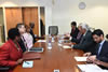 Deputy Minister Luwellyn Landers meets with the Minister of Foreign Affairs, Mr Winston Dookeran, Port of Spain, Trinidad and Tobago, 1 July 2015.