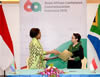 Minister Maite Nkoana-Mashabane signs a Cooperation Agreement with the Foreign Minister of Indonesia, Ms Retno L.P. Marsudi, on the sidelines of the Asia Africa Conference, Jakarta, Indonesia, 20 April 2015.
