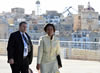 Minister Maite Nkoana-Mashabane arrives at the St Angelo Fort for the Commonwealth Heads of Government (CHOGM 2015) Retreat Session, St Angelo Fort, Malta, 27 October 2015.