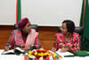 Minister Maite Nkoana-Mashabane and the Commission Chairperson of the African Union, Dr Nkoasazana Dlamini Zuma, sign an Host Agreement between the African Union (AU) and the Government of South Africa on the establishment of the Head Quarters of the African Union Commission on Nuclear Energy (AFCONE) in the Republic of South Africa, Addis Ababa, Ehtiopia, 4 November 2015.
