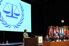 Minister Maite Nkoana-Mashabane delivers her remarks at the Opening Session of the Fourteenth Session of the Assembly of States Parties (ASP) of the International Criminal Court, The Hague, Kingdom of the Netherlands, 18 November 2015.