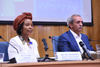 Minister Maite Nkoana-Mashabane accompanied by Deputy Minister of Trade and Industry, Mr Mzwandile Masina, attend the South Africa - Iran Business Forum on the sidelines of the South Africa - Iran Joint Commission, Tehran, Islamic Republic of Iran, 10 May 2015.