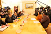 Minister Maite Nkoana-Mashabane meets with Foreign Minister Sergey Lavrov for a Bilateral Engagement, with media present, ahead of the Thirteenth Session of the South Africa - Russia Joint Intergovernmental Committee on Trade and Economic Cooperation (ITEC), Moscow, Russian Federation, 12 November 2015.