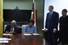 Minister Maite Nkoana-Mashabane and the Minister of Foreign Affairs and Foreign Trade, Senator Arnold J. Nicholson, QC, of Jamaica, sign an Memorandum of Understanding on the Establishment of Political Consultations at the conclusion of the Bilateral Meeting, Kingston, Jamaica, 20-22 September 2015.