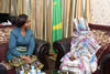 Minister Maite Nkoana-Mashabane has a courtesy meeting with the Minister-delegate for African and Maghreb Affairs at the Foreign Ministry, Ms Khadijetou M'Bareck Fall, Nouakchott, Mauritania, 24 August 2015.