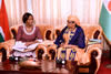 Minister Maite Nkoana-Mashabane holds a Bilateral Meeting with counterpart, the Minister of Foreign Affairs, Cooperation, African Integration and Nigeriens Living Abroad, H E Ms Kane Aichatou Boulama, during her working visit, Niamey, Niger, 25 August 2015.