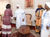 Minister Maite Nkoana-Mashabane pays a courtesy call on the Prime Minister of Niger and Head of Government, H E Bring Rafini, at the conclusion of her working visit, Niamey, Niger, 25 August 2015. 