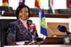 Minister Maite Nkoana-Mashabane delivers her opening remarks during the SADC Ministerial Committee of the Organ (MCO) on Politics, Defence and Security Cooperation, Pretoria, South Africa, 20 July 2015.