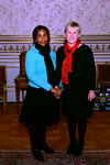 Minister Maite Nkoana-Mashabane meets with the Swedish Foreign Minister, Margot Wallström, for a working lunch, in Stockholm, Sweden, 13 November 2015.
